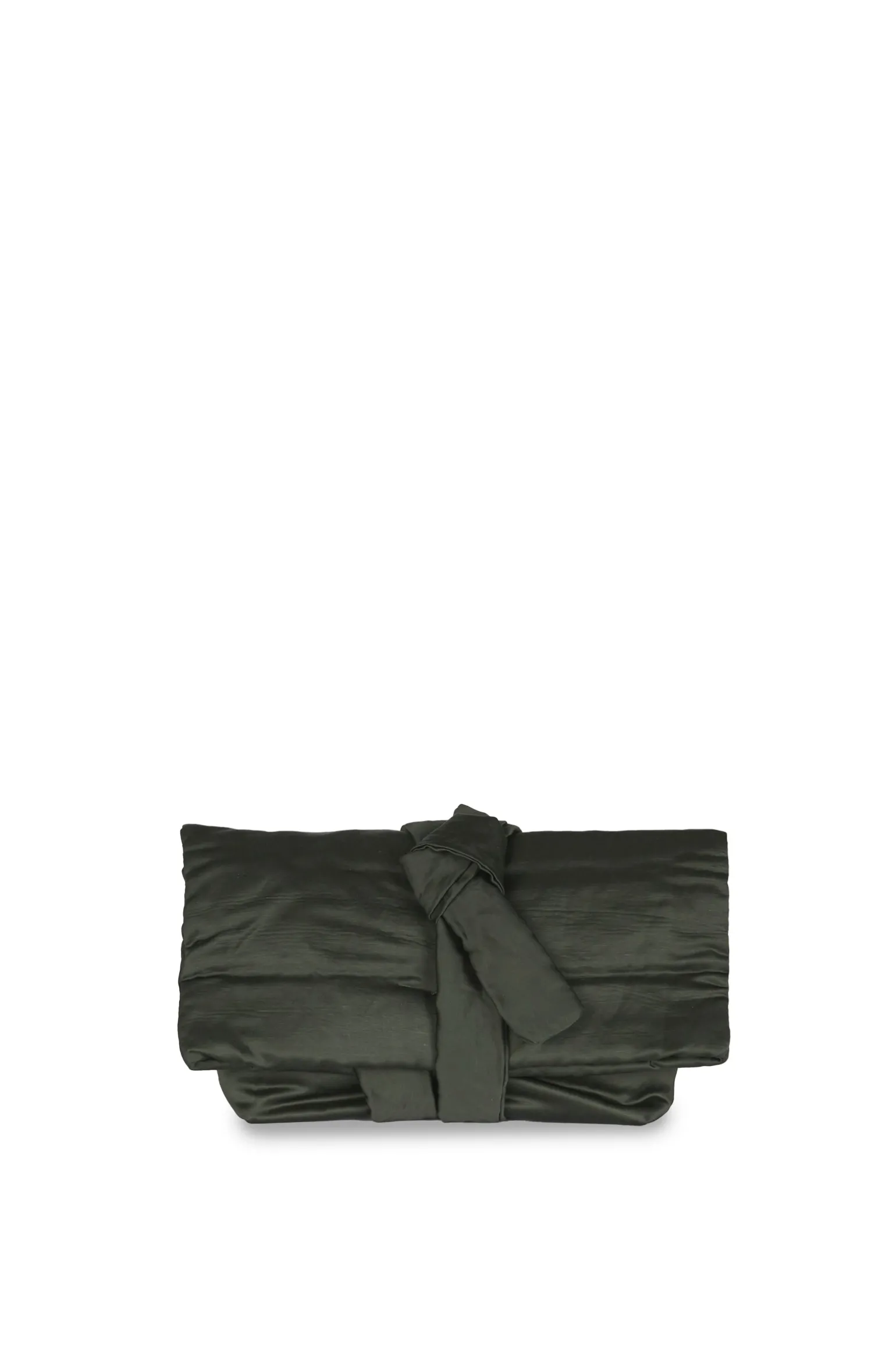 Delhi S, clutch en viscosa y lino grafito