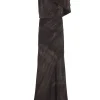 Dye, long stretch silk transformable dress
