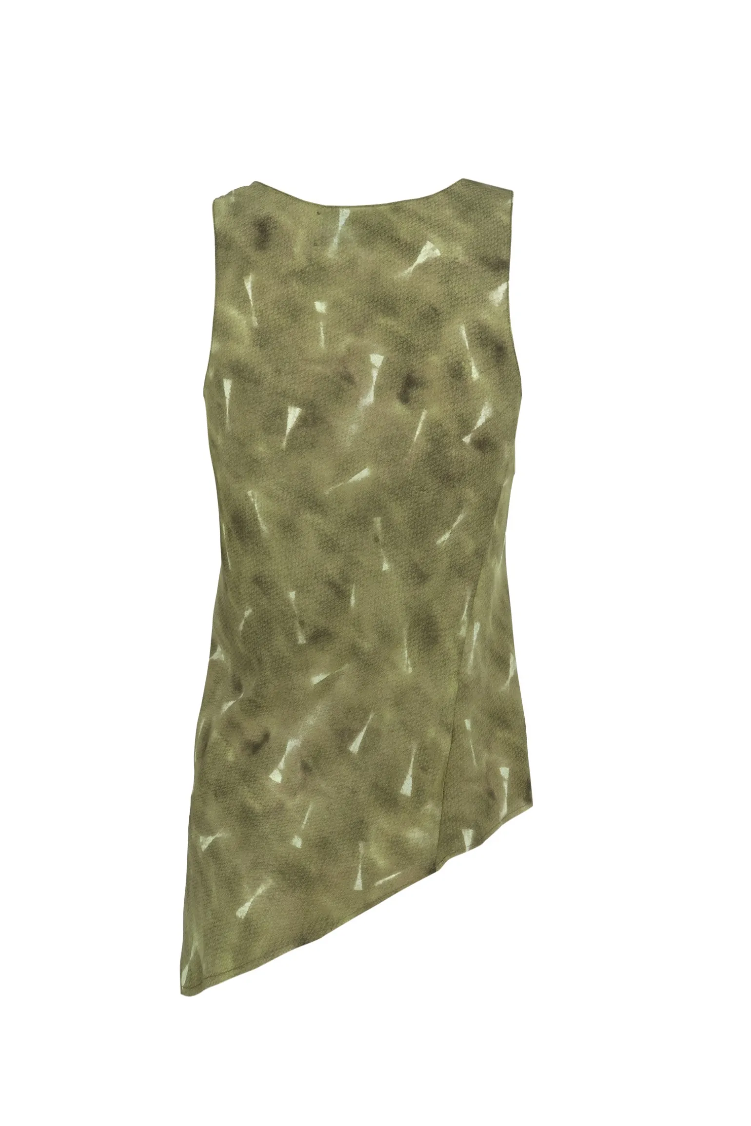 Elise, pua print organic silk top