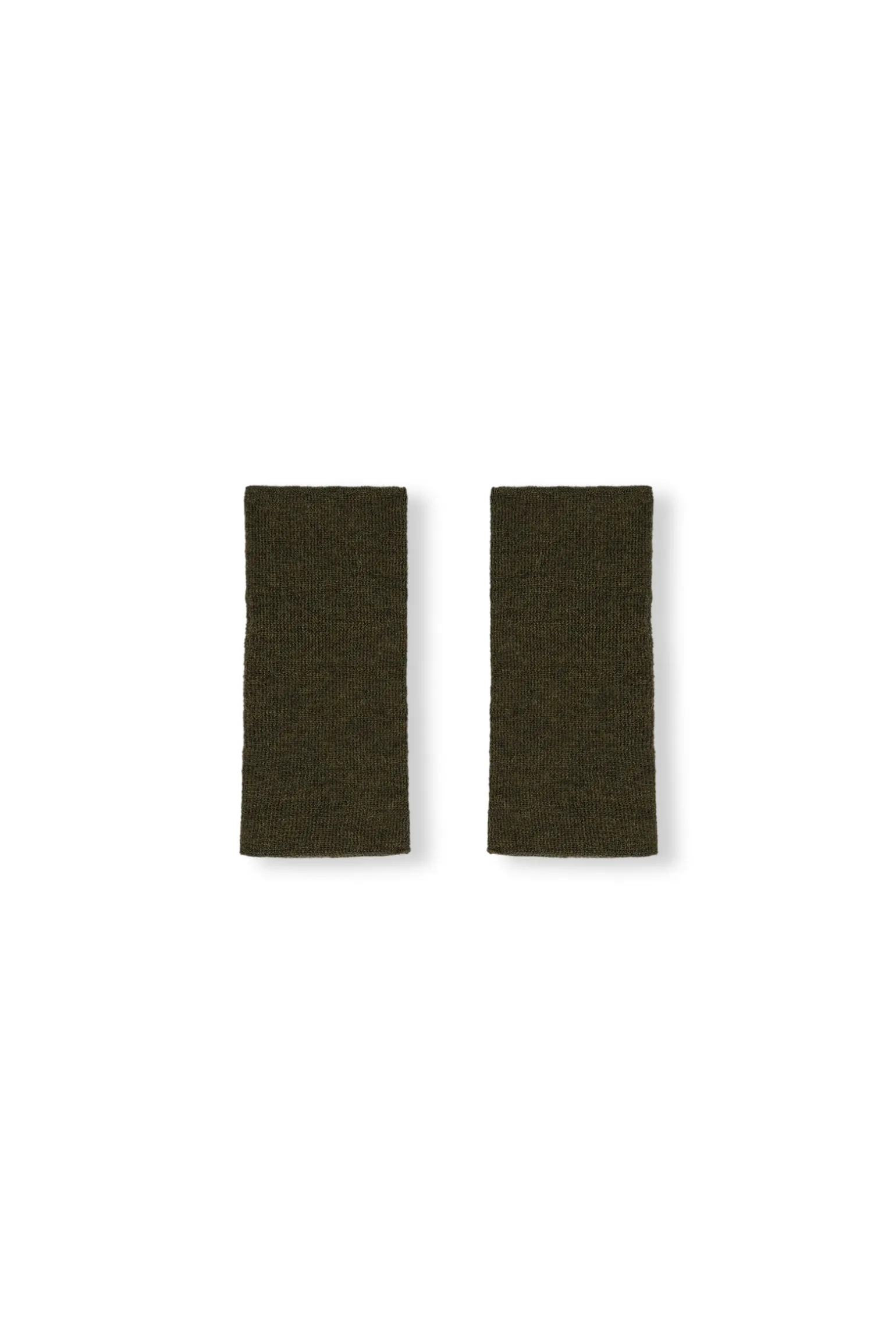 Elmer, khaki baby alpaca and merino wool armwarmers