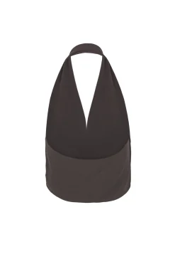 Etna, top in graphite silk