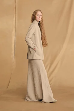 Fania, linen and viscose skirt