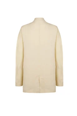 Fania, vanilla linen and viscose jacket