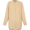 Fernanda, beige silk shirt