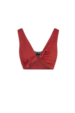 Fiona, carmine red crop top