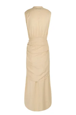 Frances, dress in vanilla silk
