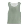 Giulia, aqua silk knit top