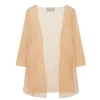 Giulia, peach silk knit jacket