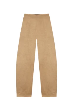 Gloria, cocoa linen and viscose pants