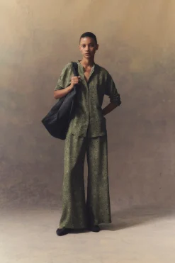 Irina, printed silk pants