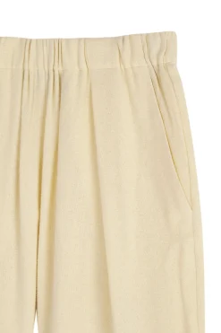 Jackie, ivory yak wool pants