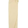 Jackie, ivory yak wool sarong skirt