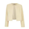 Jackie, ivory yak wool short jacket