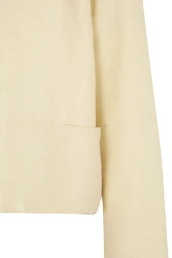 Jackie, ivory yak wool short jacket