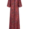 Janis, indira print dress in ramie