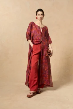 Janis, indira print dress in ramie