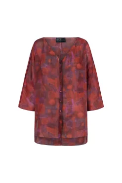 Janis, Indira print ramie top