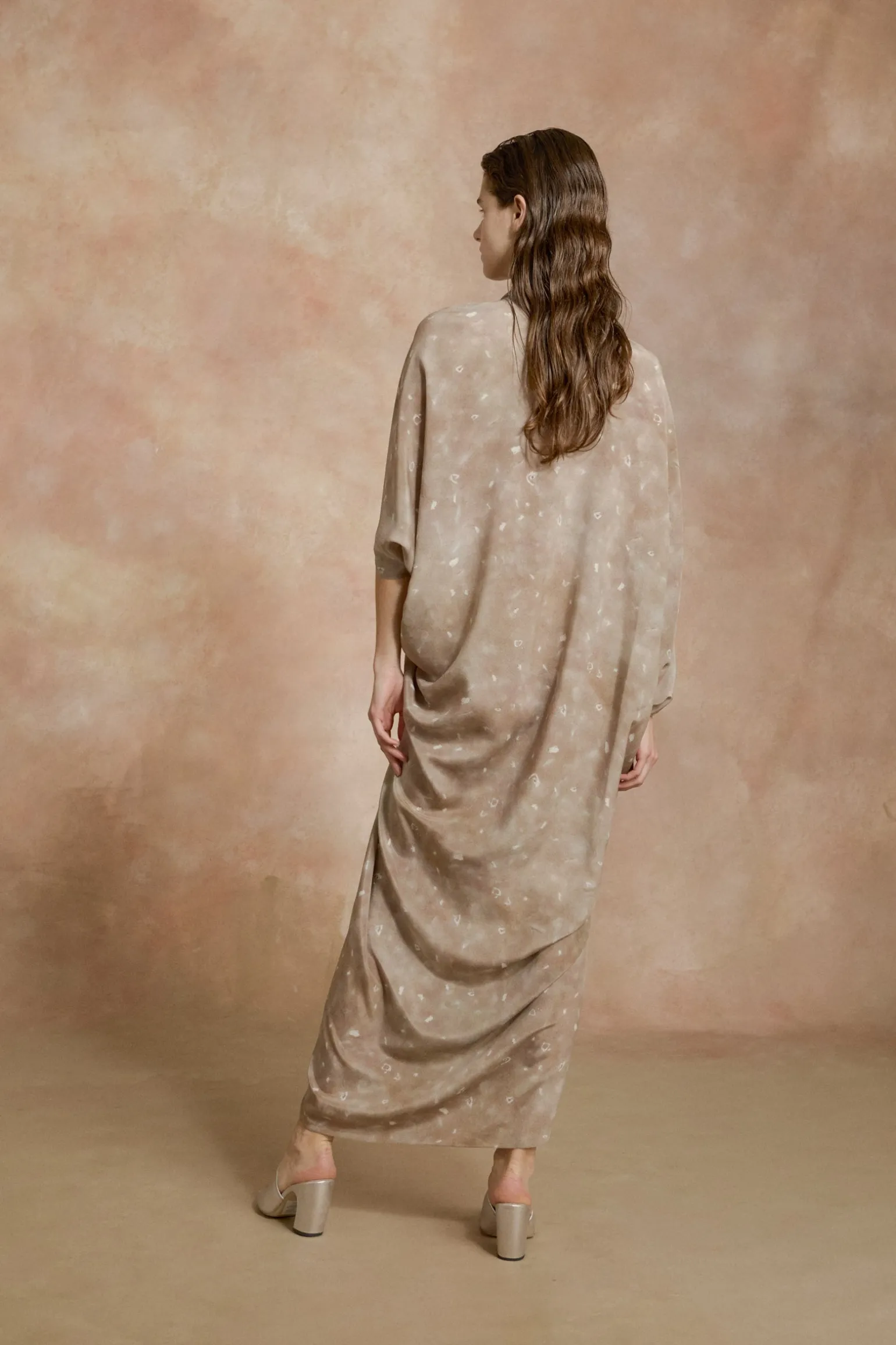 Janis, mules in silver white
