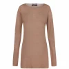 Jen, dune virgin wool top