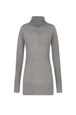 Jenna, gray virgin wool top
