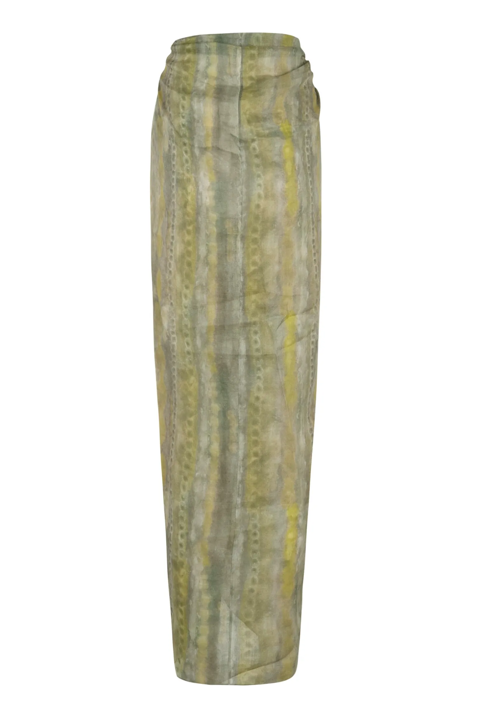 Jill, printed ramie sarong skirt