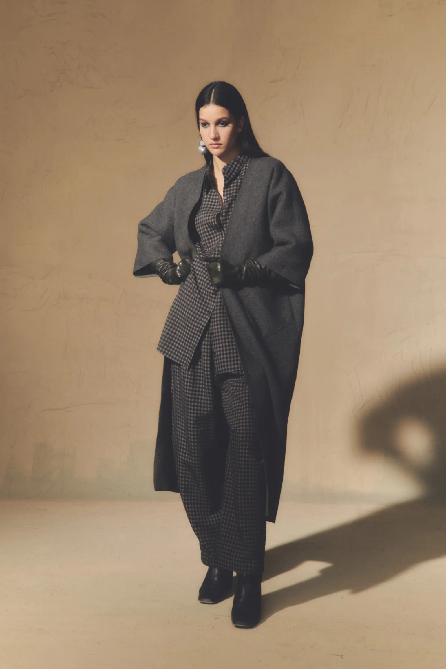Jo, gray double-sided coat