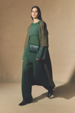 Jo, green double-sided coat