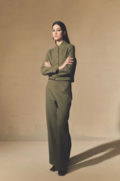 Jo, green double-sided jacket