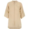 Jules, camisa en ramio beige