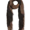 Jules, graphite tricolor scarf