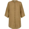 Jules, ocher ramie top