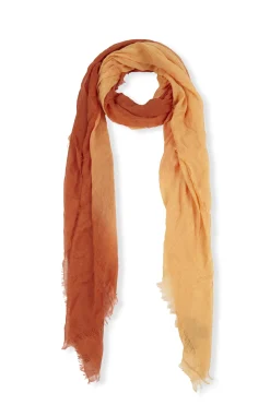 Jules, orange tricolor scarf