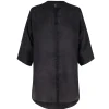 Jules, smoke gray ramie top