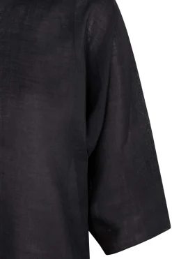 Jules, smoke gray ramie top