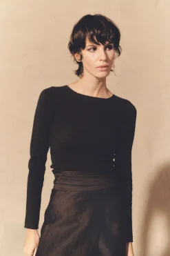 Kai, melange brown cashmere jumper