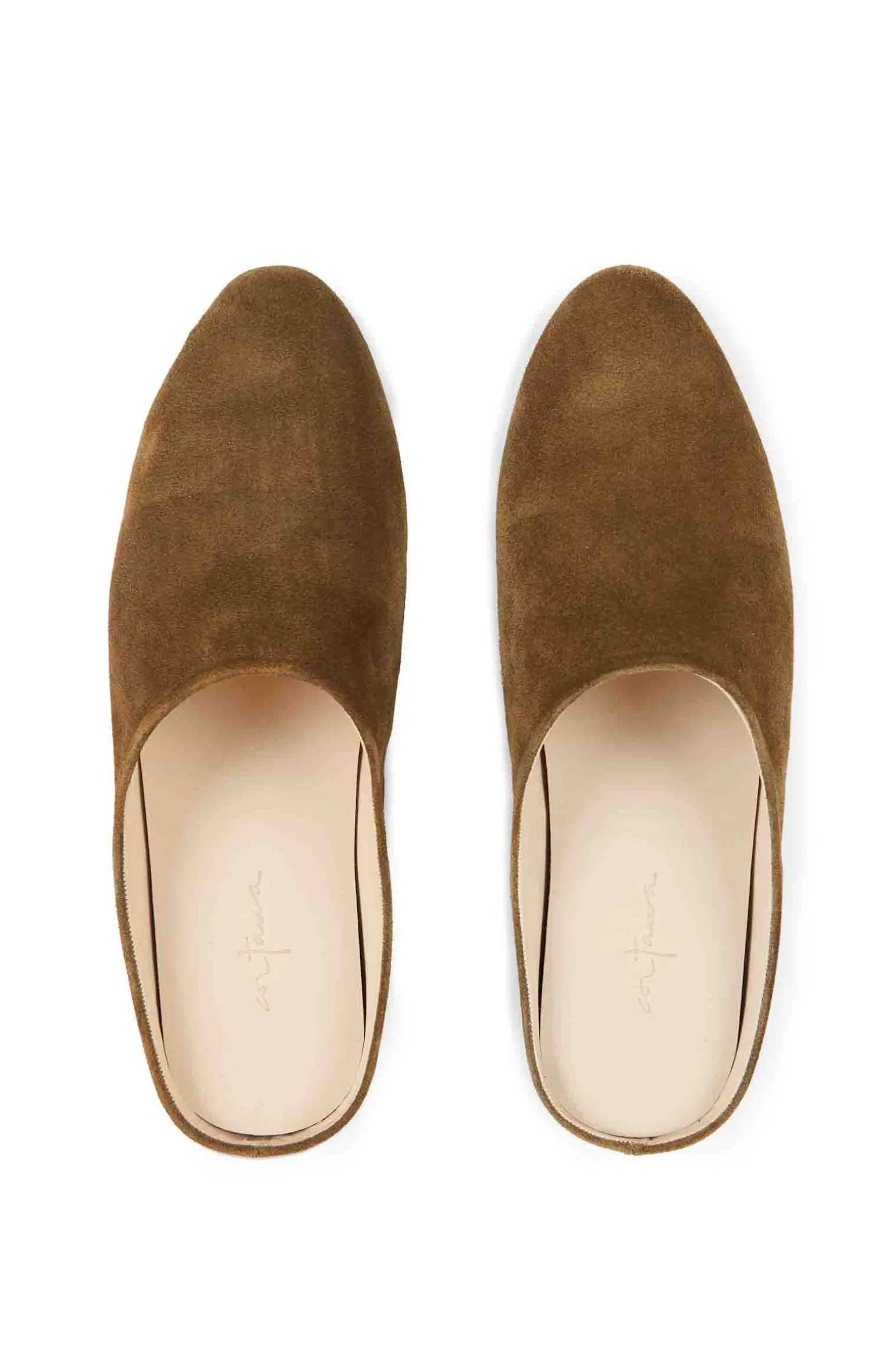 Kibal, brown suede mules