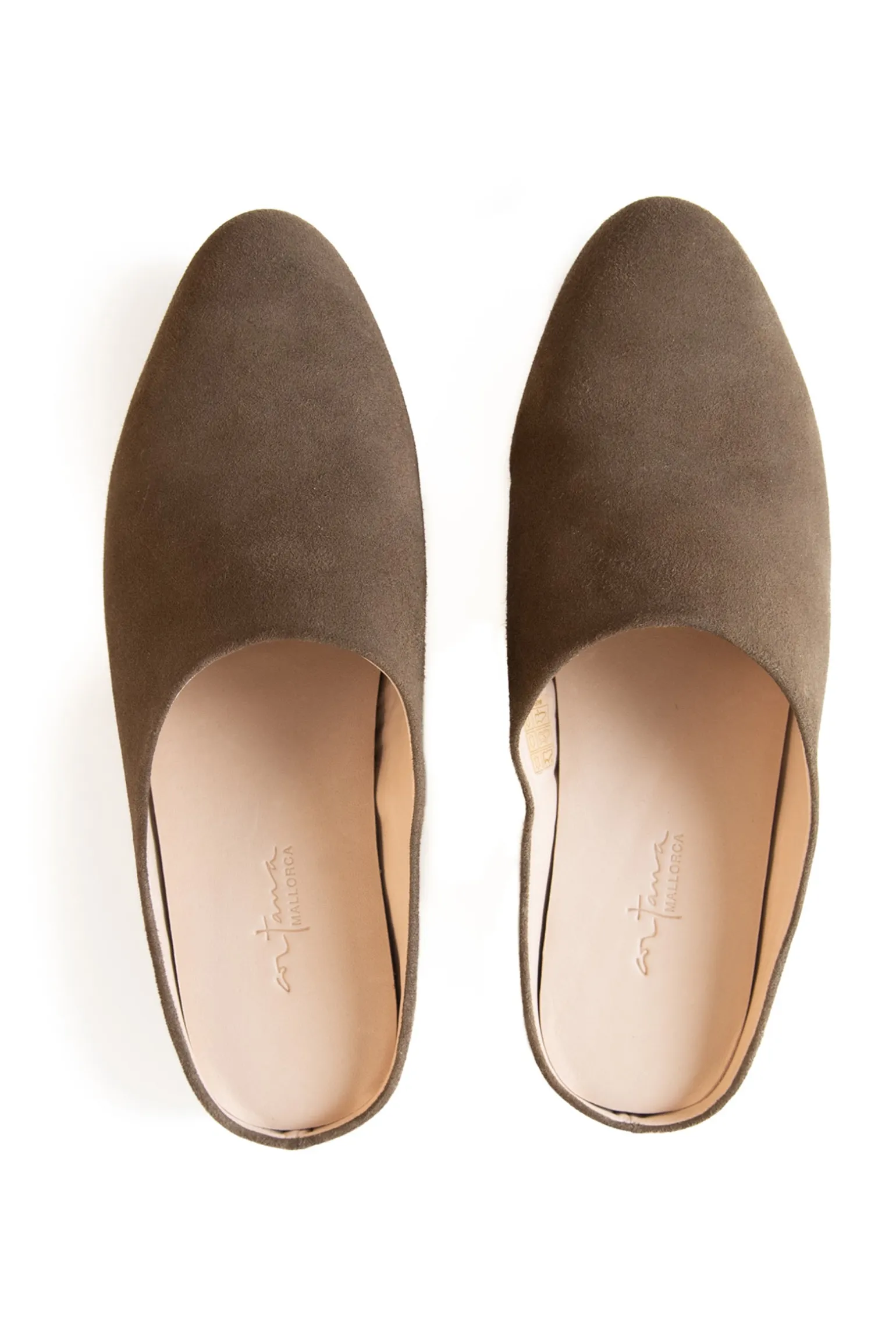 Kibal, women's mules in olive suede
