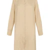 Kurt, long vanilla silk shirt