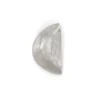 Kuu left, silver triangular earring