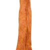 Lara, sora print long silk dress