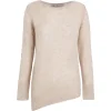 Lena, ecru alpaca, merino wool and silk jumper