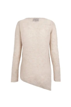 Lena, ecru alpaca, merino wool and silk jumper