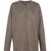 Lian, mink linen knit cardigan