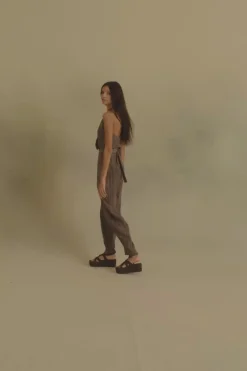 Lil, calm print silk pants