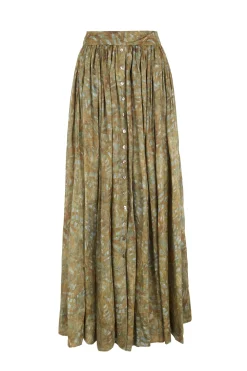 Lil, trap print ramie skirt