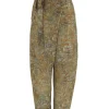 Lil, trap print silk pants