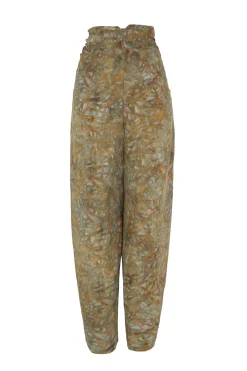 Lil, trap print silk pants