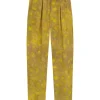 Lili, lima print silk pants