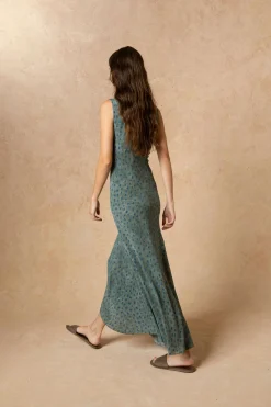 Lou, ciro print silk dress