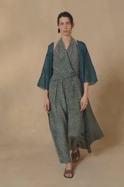 Lou, ciro print silk pants